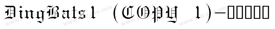 DingBats1 (COPY 1)字体转换